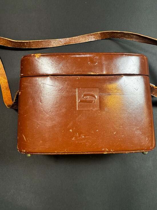 Omnica Other - Vintage Omnica Deluxe Brown Leather Hard-Shell Camera Carrying Case